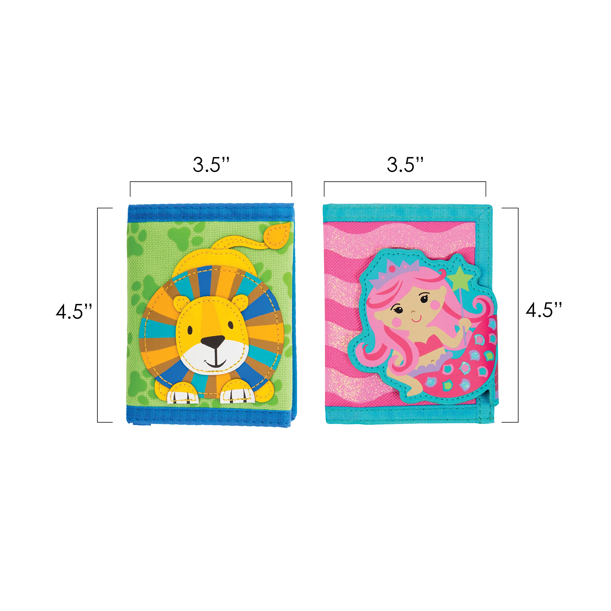 Stephen Joseph Kids Wallet - Rainbow Patterned Wallet for Boys & Girls | Durable & Stylish Wallet for School, Travel & Everyday Use
