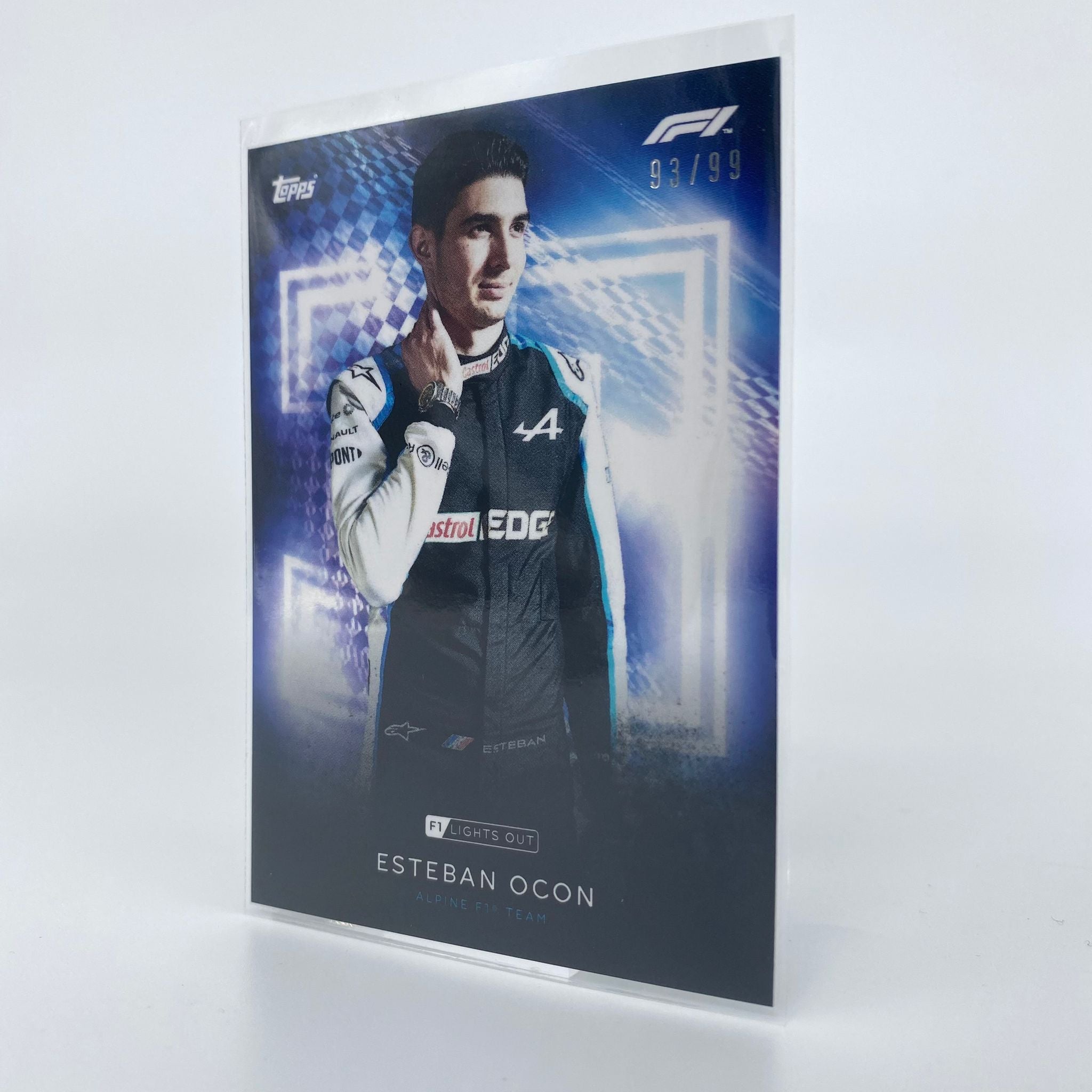Esteban Ocon 93/99 F1 Racing Driver Blue Parallel Collectible Card - Perfect for F1 Fans, Sports Memorabilia Collectors & Trading Card Enthusiasts