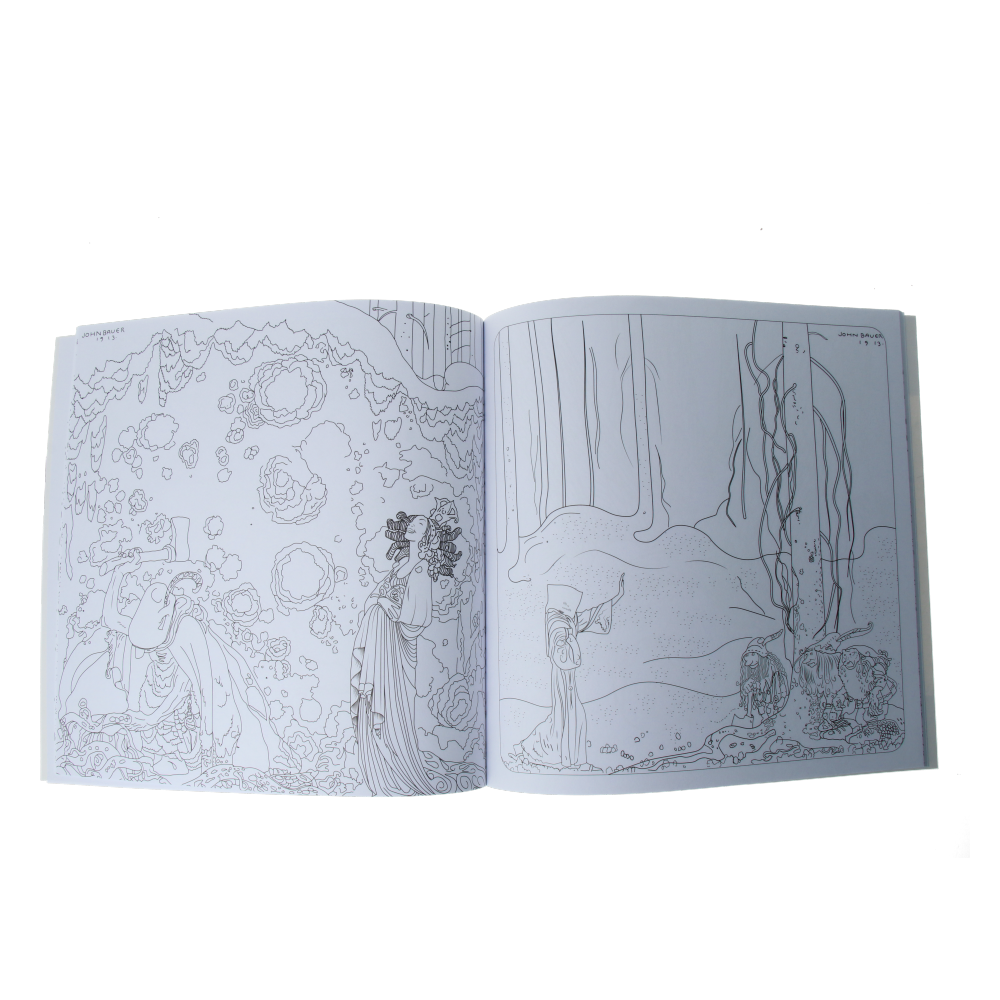 Fantasy Forest Coloring Book for Adults - Relaxing Nature Scenes with Animals & Plants - Perfect for Stress Relief & Mindfulness Meditation