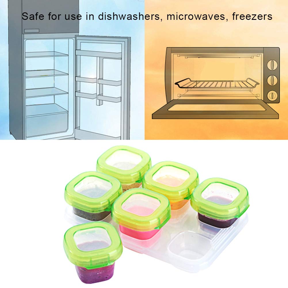 Baby Snack Containers - BPA-Free, Microwave & Dishwasher Safe, Freezer & Fridge Storage with Lids | Impact-Resistant Small Food Containers for Babies | Perfect for Home, Kitchen, Travel & Daycare Use