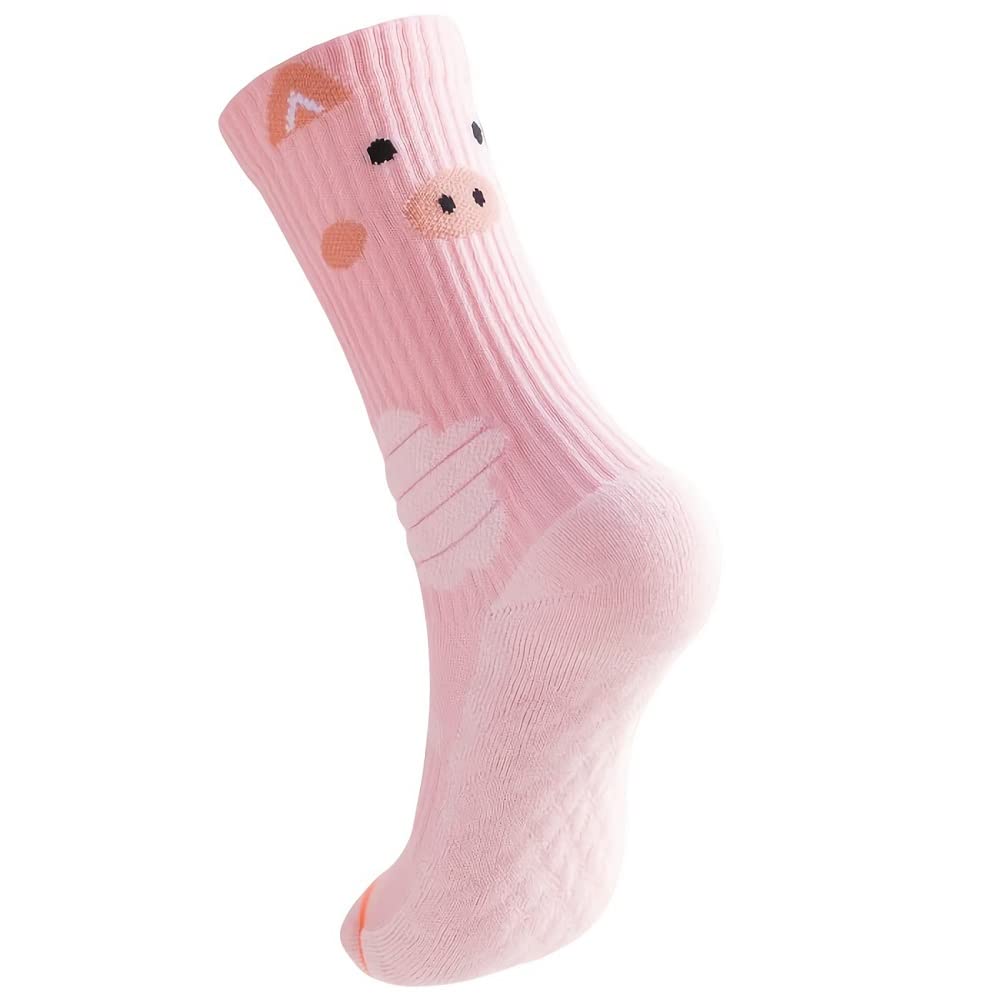 Best Functional Sports Socks for Women & Kids - Animal Print Athletic Crew Socks - Perfect for Running, Basketball & Gym Workouts