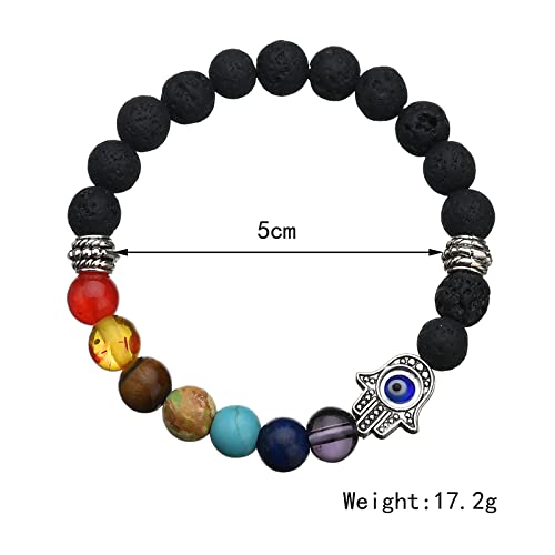 Yellow Beaded Stretch Bracelet for Men & Boys - Adjustable Chime Bracelet | D'Vine Collection | Birthday & Anniversary Gift for Husband, Father, Son | Perfect for Yoga, Meditation & Everyday Wear