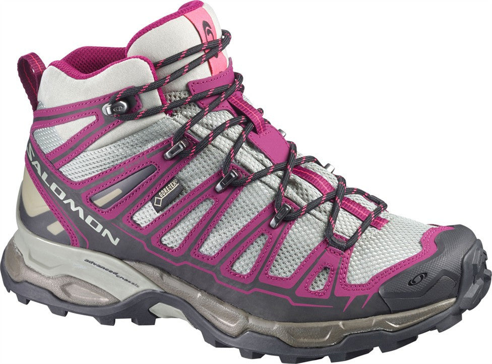 Salomon X Ultra Mid GTX Women's Hiking Boots - Waterproof & Lightweight for Outdoor Adventures, Trail Running & Backpacking