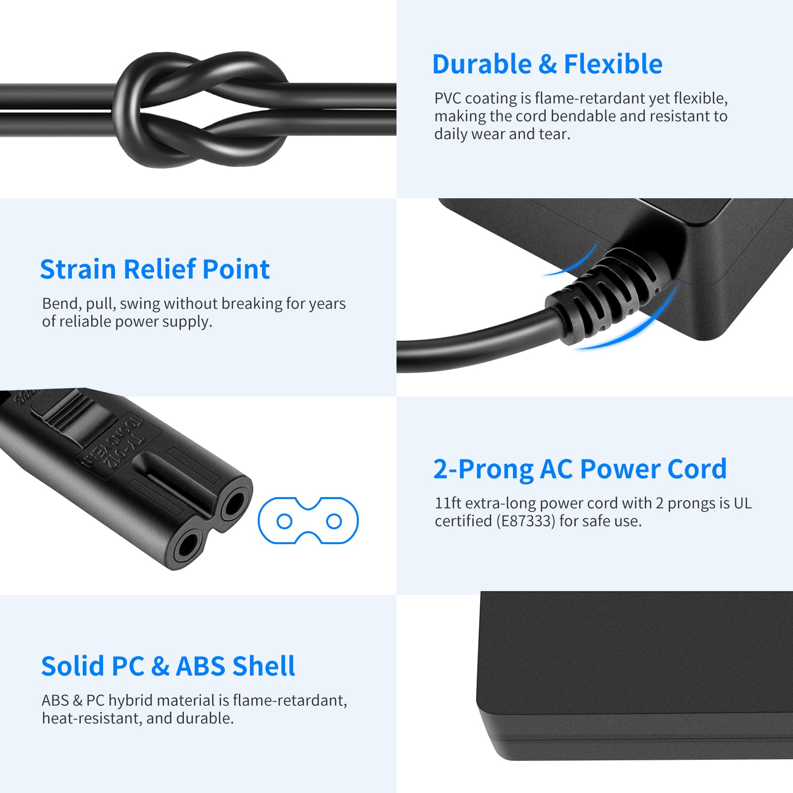 NEEWER AC 110V to DC 15V Power Adapter for Ring Light - Compatible with LED Photography Lighting, Video Studio Equipment, and Streaming Setup (Perfect for YouTube, TikTok, and Live Broadcasts)