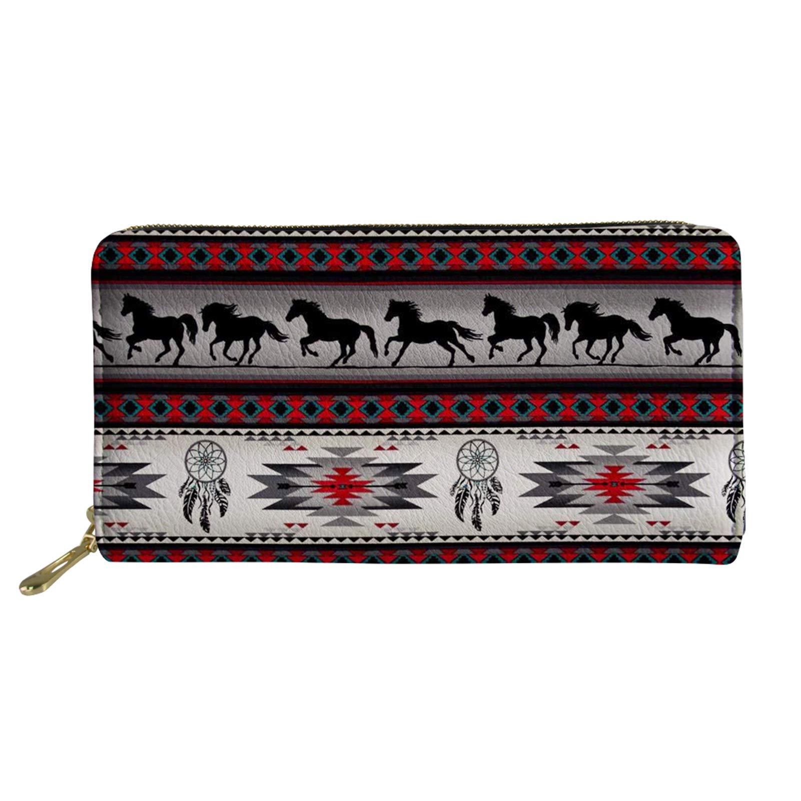 CLOHOMIN Women's Long Zipper Wallet - Stylish Leather Purse for Ladies & Girls, Perfect for Travel, Shopping & Everyday Use