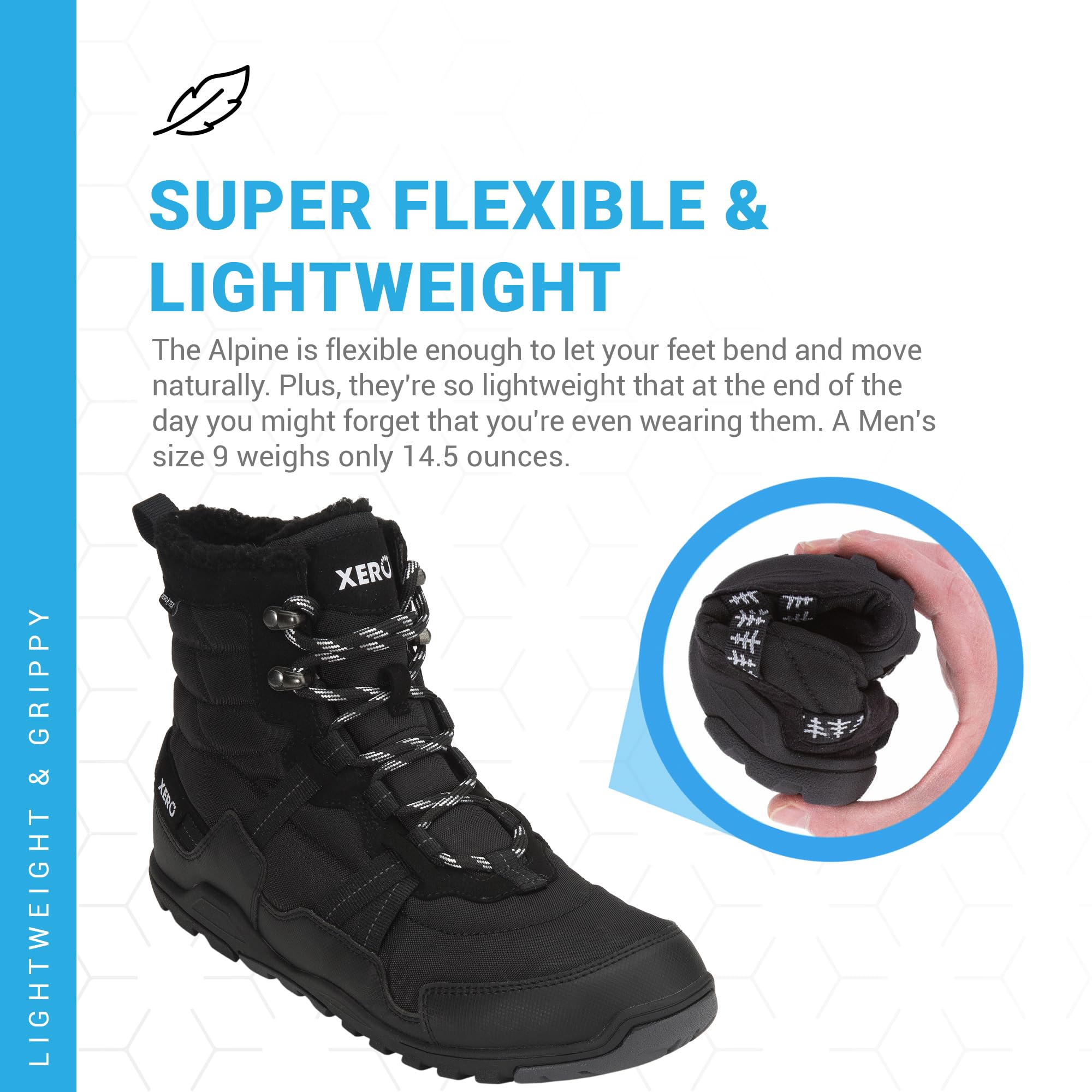 Xero Shoes Barefoot Hiking Shoes for Men - Lightweight Zero Drop Trail Running Boots | Waterproof Outdoor Adventure Footwear for Hiking, Camping & Backpacking