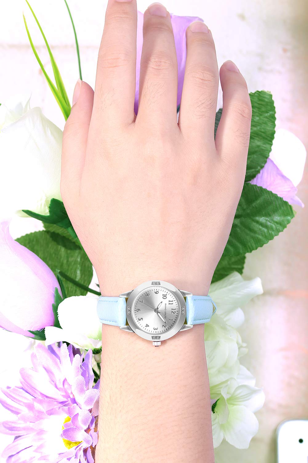 Elegant Women's Watch with Genuine Leather Band & Japanese Quartz Movement - Waterproof Business Classic Analog Watch with Stainless Steel Case - Perfect for Office, Formal Events & Everyday Wear