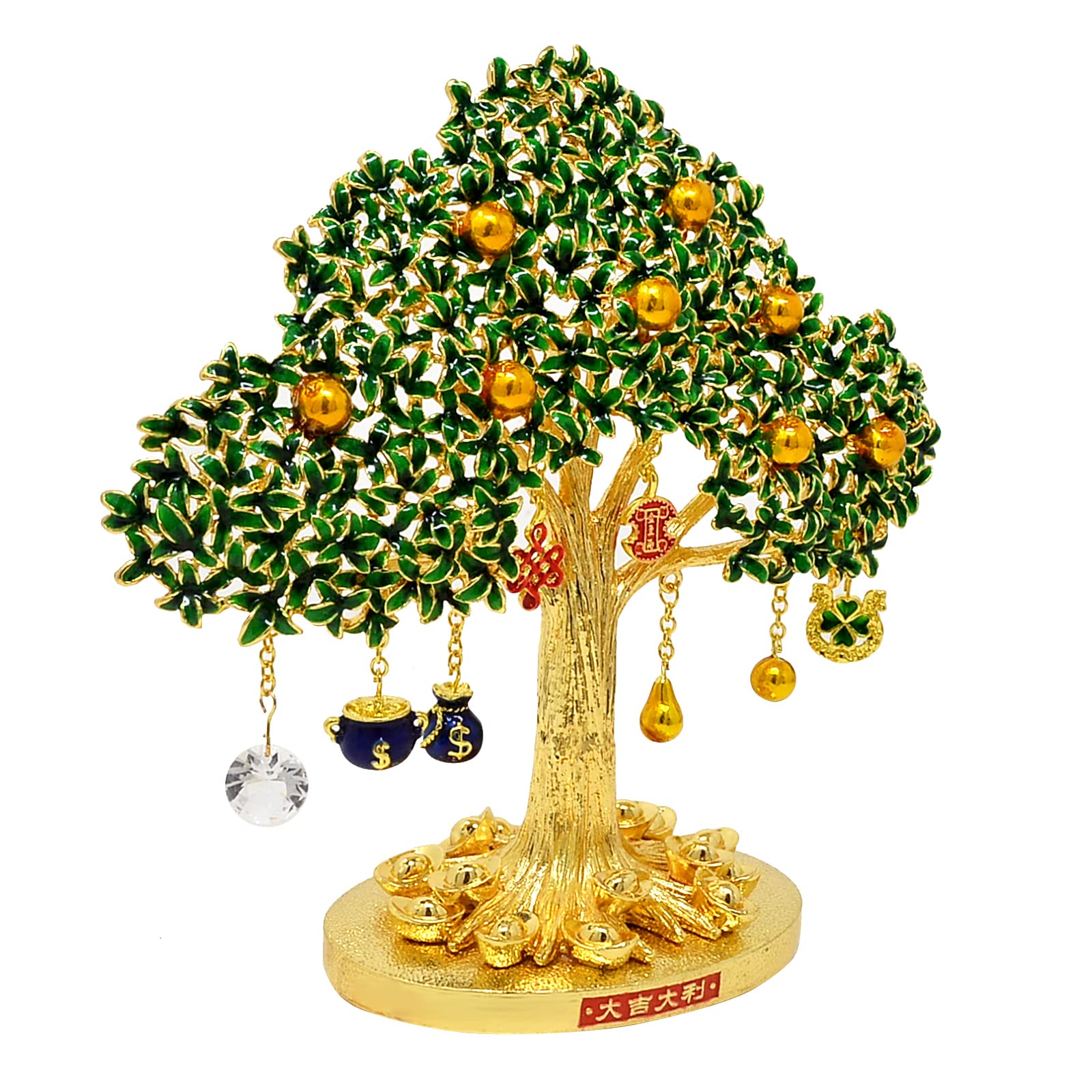 Feng Shui Money Tree for Wealth & Prosperity - Home & Office Decor Ornament W5034 | Perfect for Desk Decor, Housewarming Gift & Positive Energy