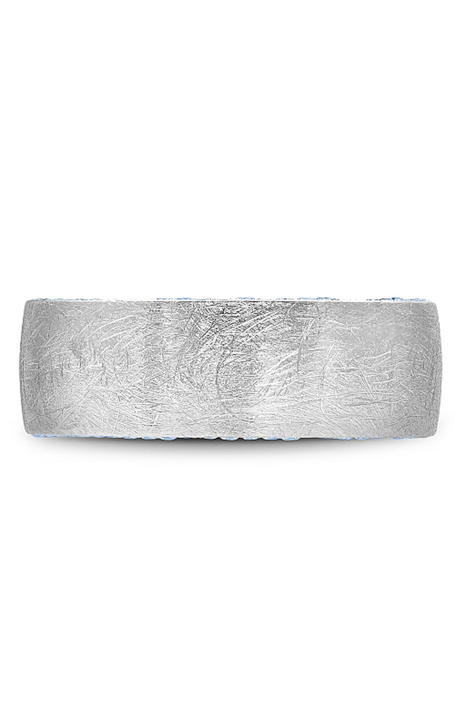 Bleu Royale Men's Wedding Band RYL 020WD8 - 14K White Gold Classic Ring for Grooms & Engagement - Perfect for Weddings, Anniversaries & Special Occasions