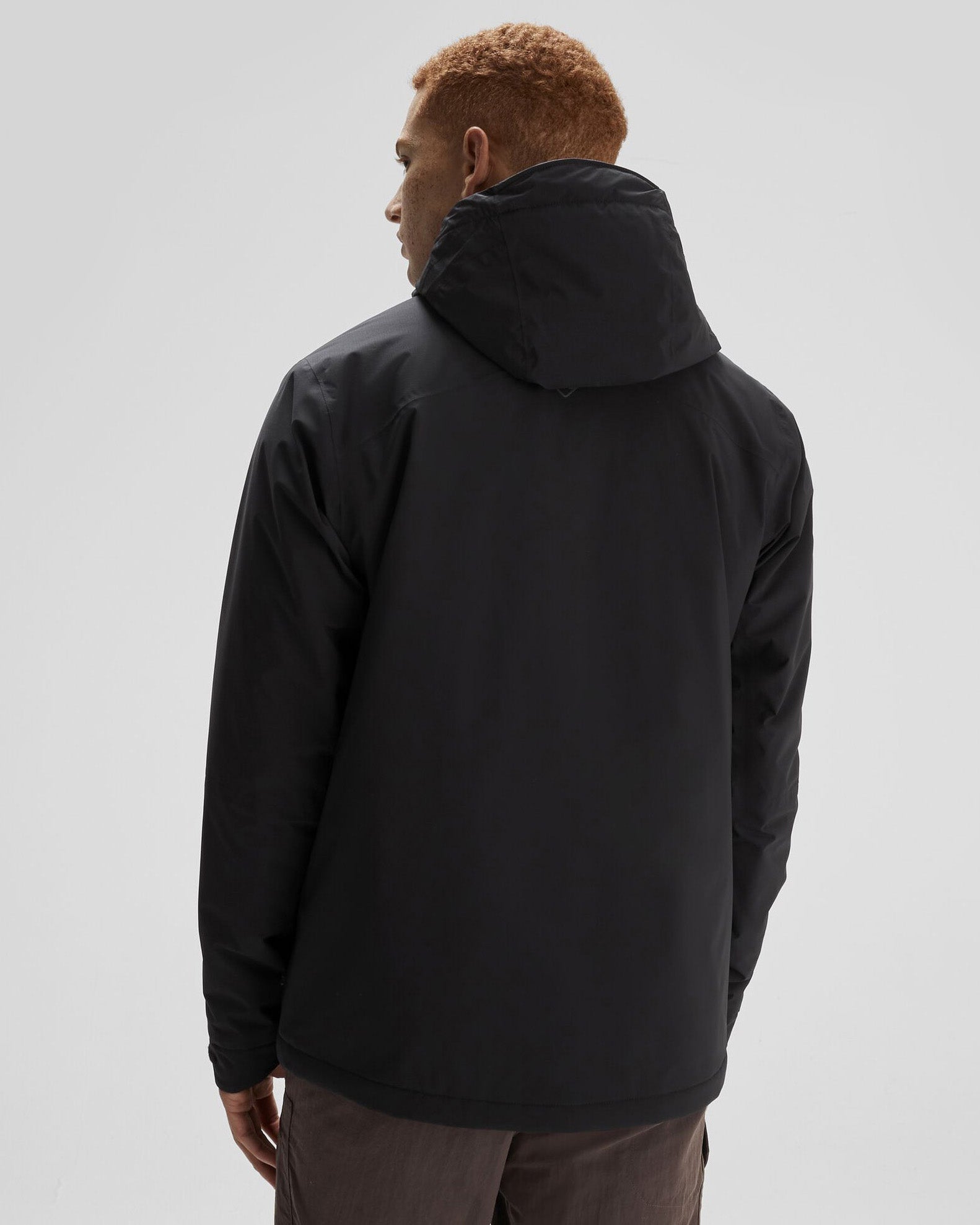 Men's Trailhead 2L Insulated Waterproof Rain Jacket - Black Stingray Color for Hiking, Camping & Outdoor Adventures