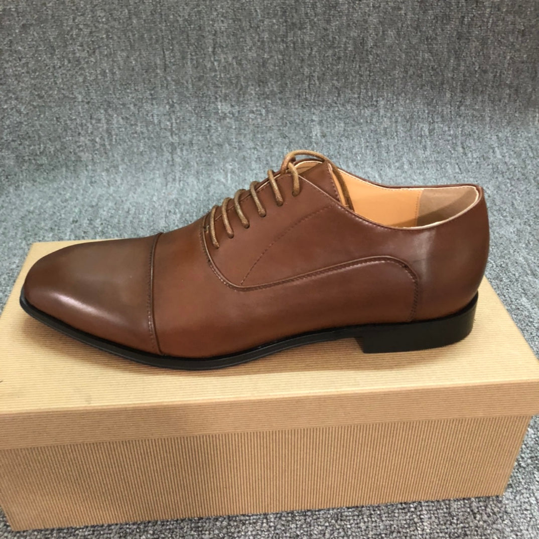 Premium Men's Genuine Leather Dress Shoes - Comfortable & Stylish for Business, Office & Formal Occasions
