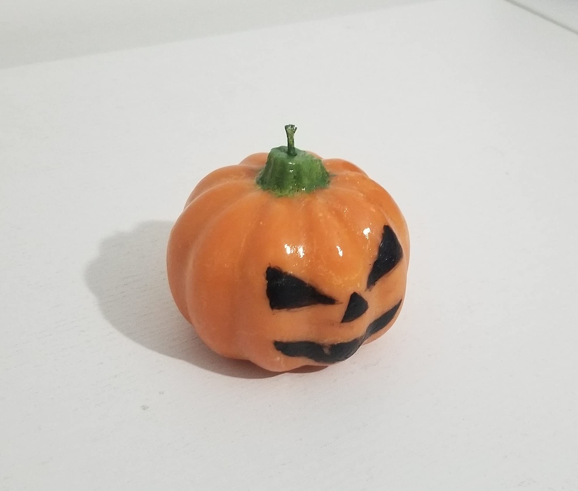 Halloween Pumpkin Candle with Hand-Painted Face - Scented Decorative Candle for Fall Home Decor, Party Centerpiece & Spooky Atmosphere - Free Shipping