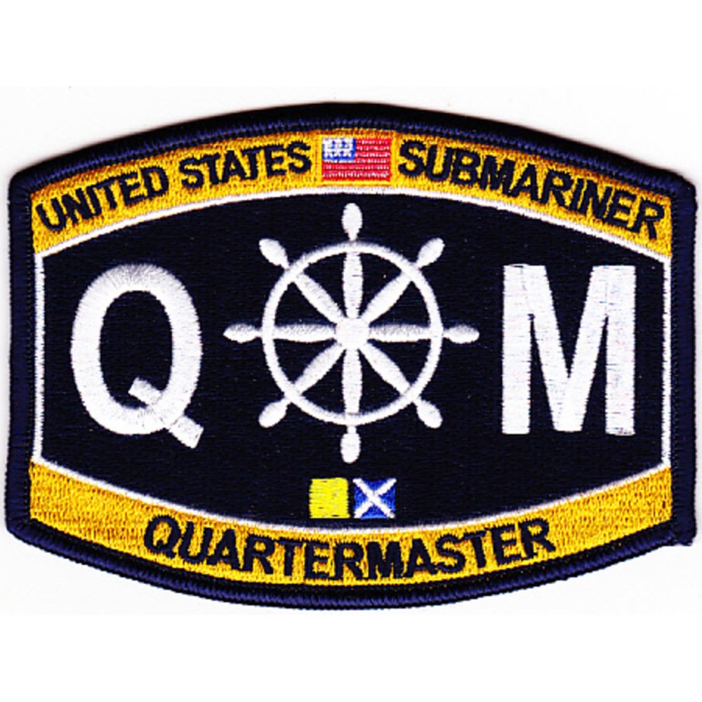 US Navy Submarine Quartermaster Patch - Embroidered Military Badge for Uniforms & Collectors | Perfect for Veterans, Cosplay & Memorabilia Displays