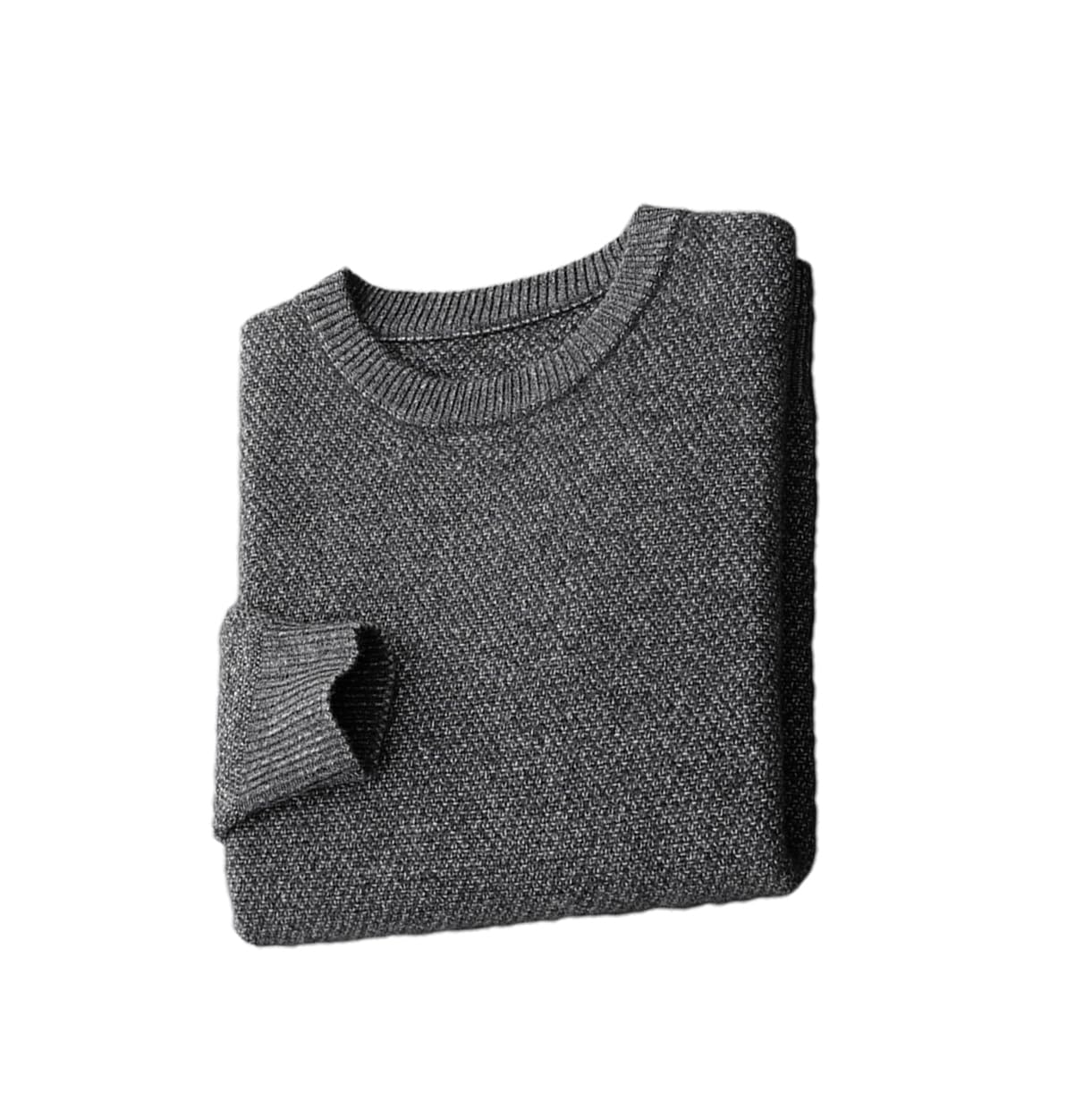 Premium Men's Cashmere Sweater - Slim Fit Round Neck Solid Color Pullover | Lightweight Winter Warm Knitwear for Office, Travel & Casual Outfits