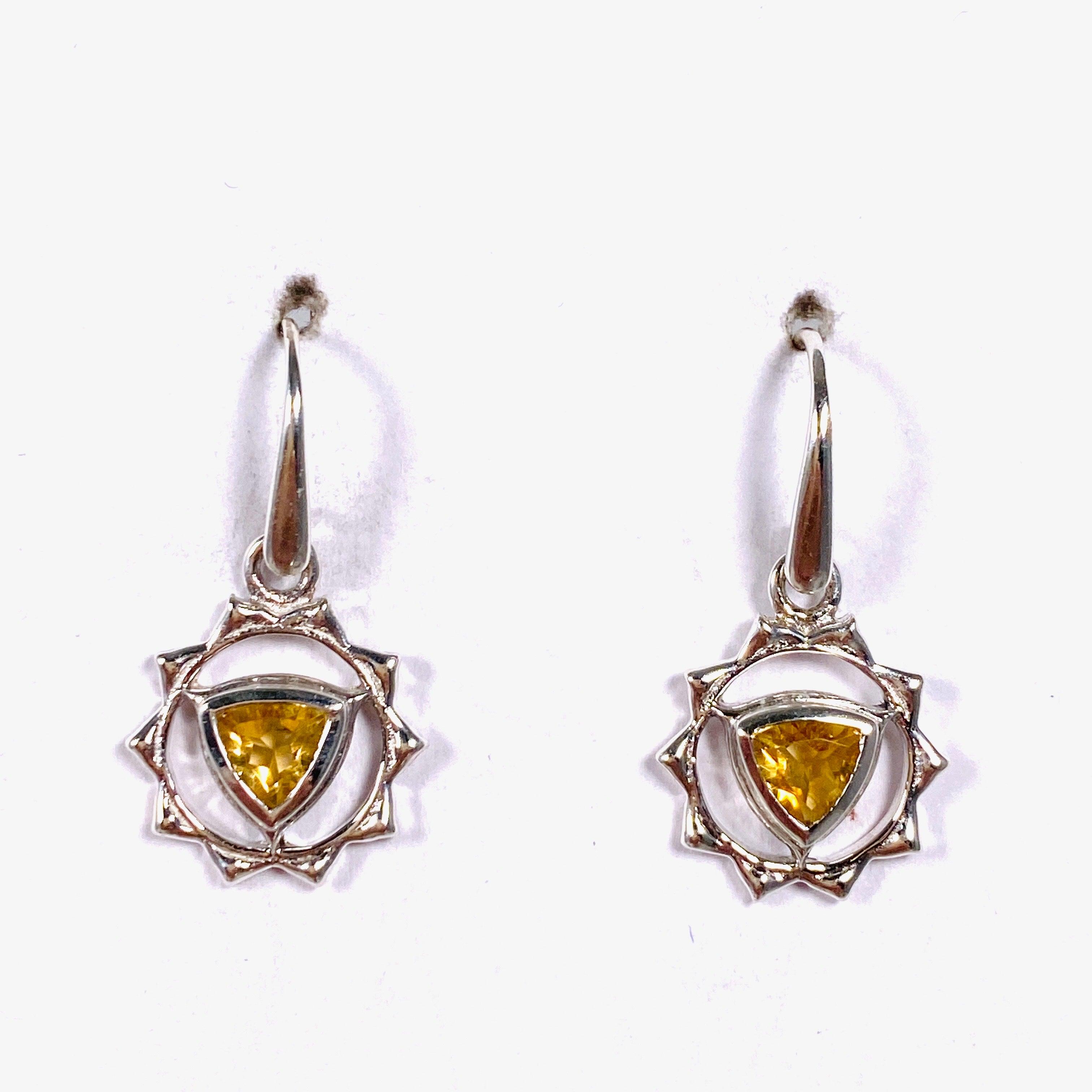 Chakra Earrings with Faceted Gemstones – Spiritual Healing Jewelry for Meditation & Yoga | Boho Chic Accessories