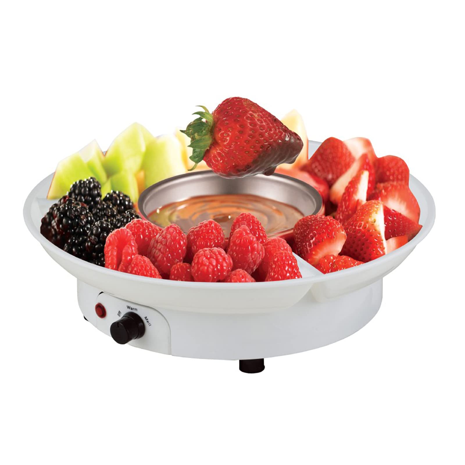 Stainless Steel Electric Hot Pot 110V - Chocolate Melting Pot, Dessert Fountain Set for Fondue, Candy, Cheese - Perfect for Parties, Holidays & Home Entertaining