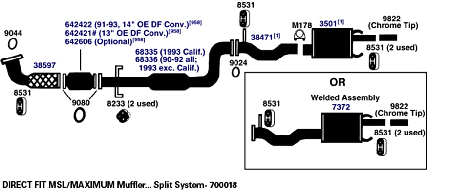 AP Exhaust Muffler 7372 - Durable Performance for Trucks & SUVs