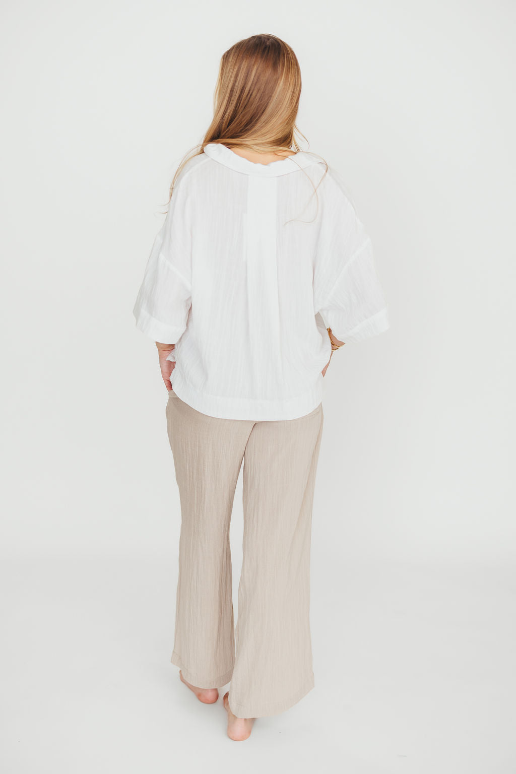 Best Nora Pants in Khaki - Comfortable Women's Casual Trousers for Work, Travel & Everyday Wear
