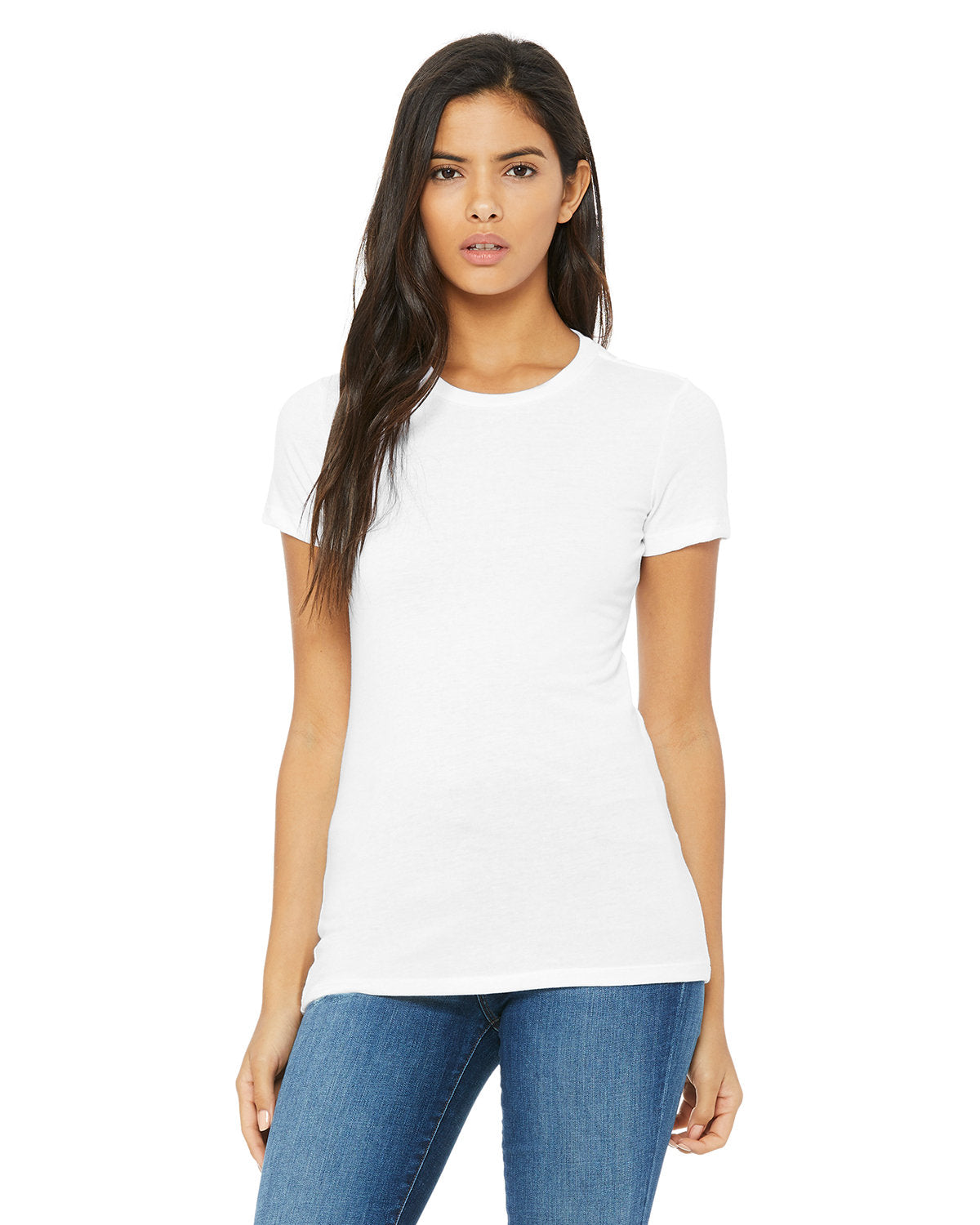 Bella + Canvas 6004 Women's Slim Fit Short Sleeve V-Neck T-Shirt - Soft Cotton Tee for Casual Wear, Gym & Everyday Outfits