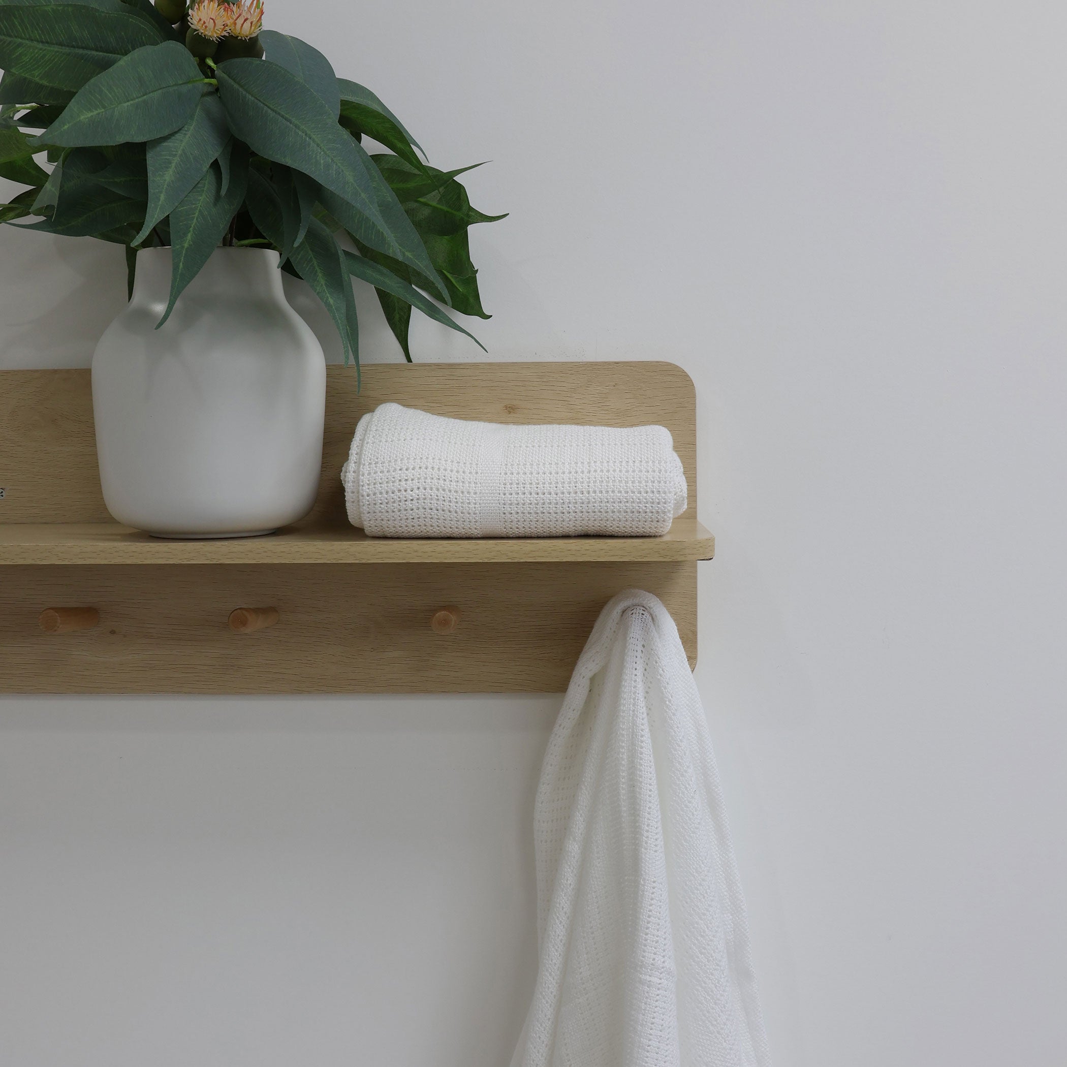 Soft & Breathable Bamboo White 2-Pack Cellular Blankets for Baby - Perfect for Nursery, Swaddling & Stroller Use