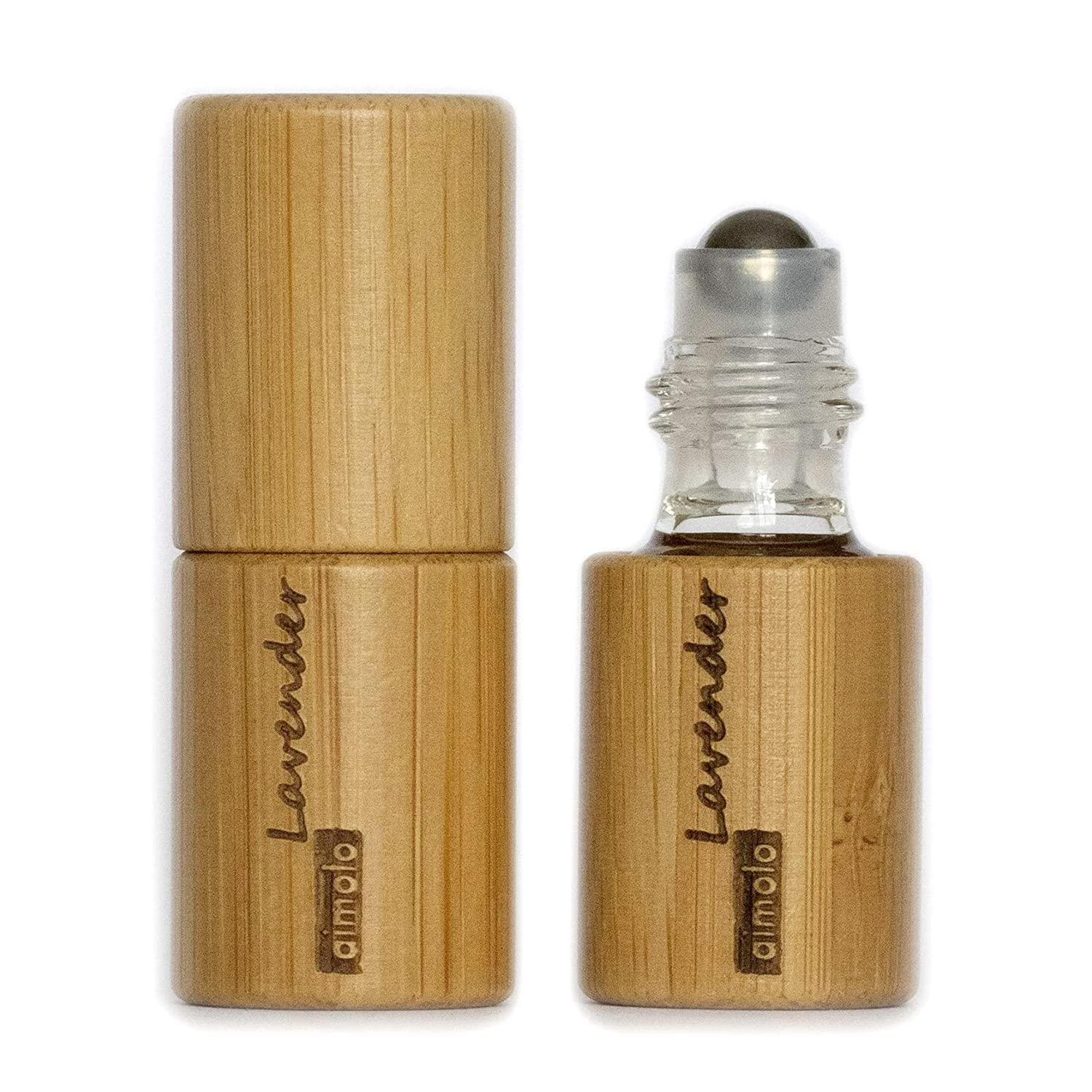 Aimolo Lavender Essential Oil Roll On 3ml - Pure Lavendula Angustifolia Oil Diluted in Fractionated Coconut Oil for Stress Relief, Sleep Aid & Aromatherapy | Portable Rollerball for Home, Office & Travel Use