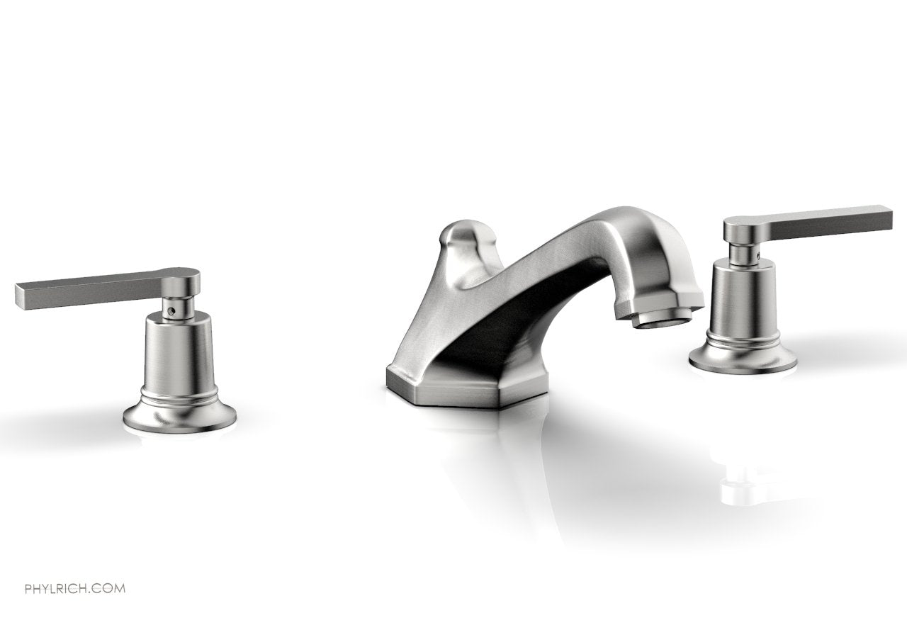 HEX MODERN Deck Tub Faucet Set with Lever Handles 501 41 - Durable Bathroom Sink Faucet for Modern Home & Commercial Use