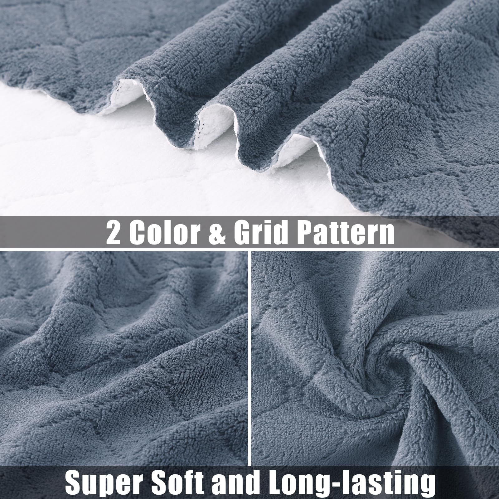 12 Pack Super Soft & Absorbent Kitchen Dish Towels (10