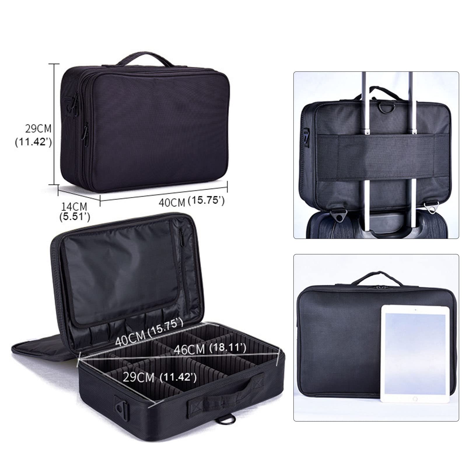 Portable Shockproof Makeup Bag for Women - Multifunctional Cosmetic Organizer with Creative Storage | Perfect for Travel, Gym, and Everyday Use