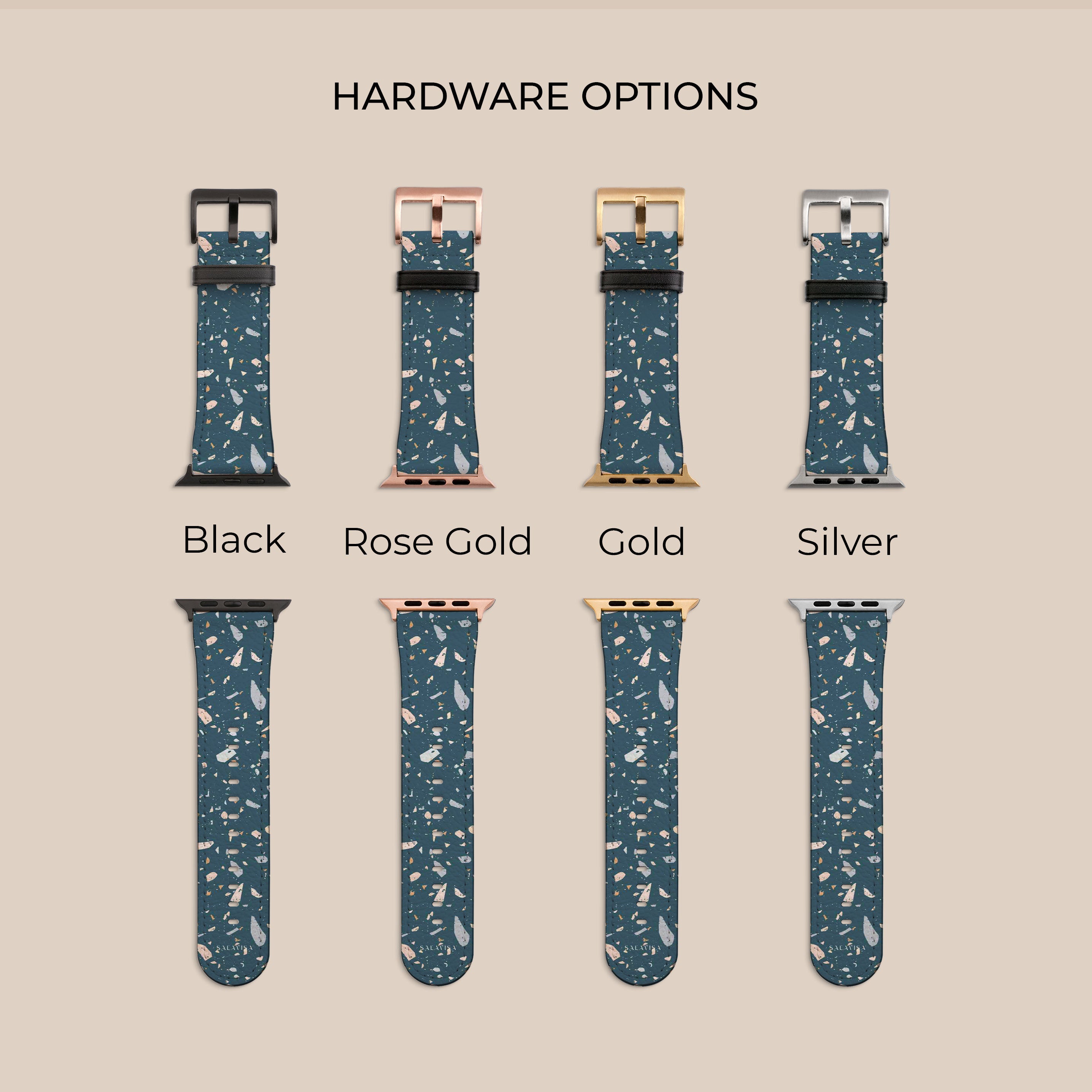 Terrazzo Pattern Apple Watch Band - Stylish & Durable Watch Strap for Women & Men - Perfect for Workouts, Office & Casual Wear