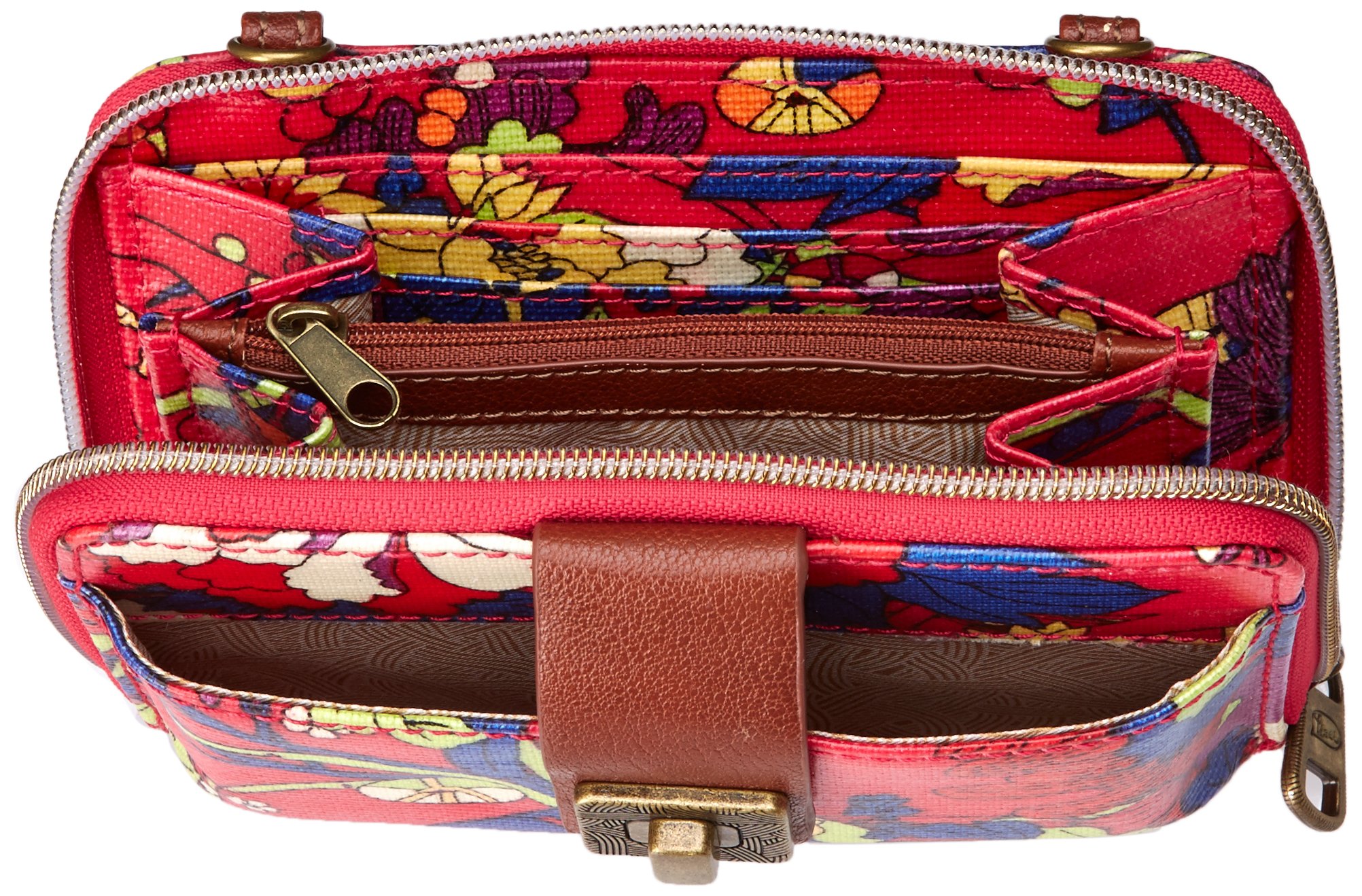 Sakroots Artist Circle Crossbody Phone Purse for Women - Stylish & Lightweight Small Shoulder Bag for iPhone, Samsung, Essentials - Perfect for Travel, Shopping, Daily Use
