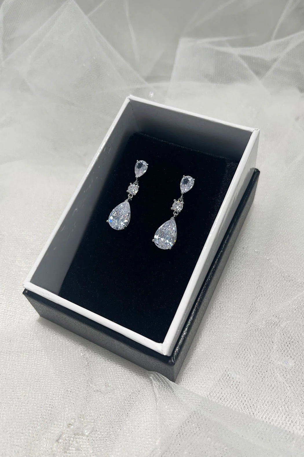 Regina Elegant Dangle Earrings for Women - Gold Plated Hoop Earrings for Party, Wedding & Everyday Wear