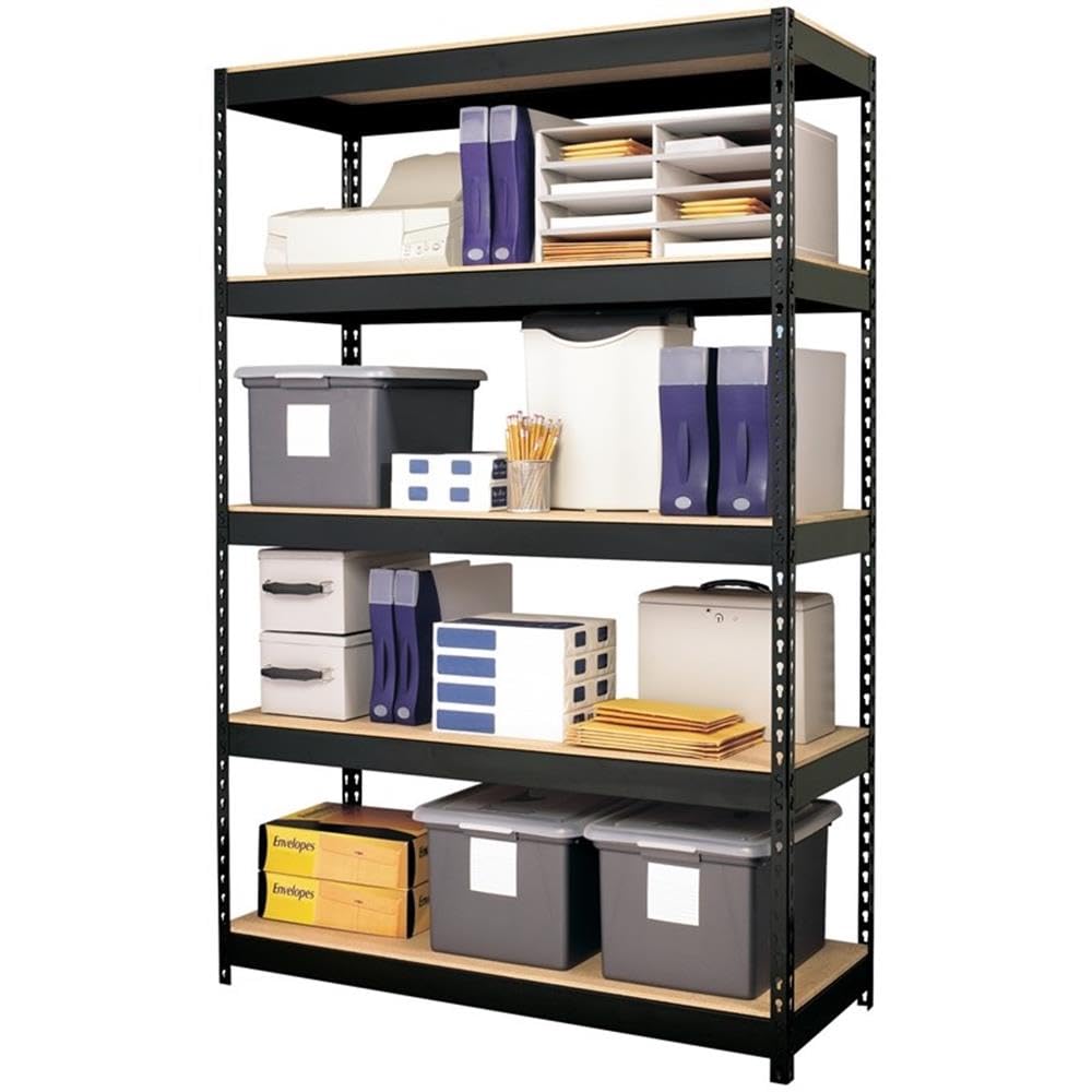 Iron Horse 3800 Riveted Metal Shelving Unit - 5-Tier Heavy Duty Storage Rack (18