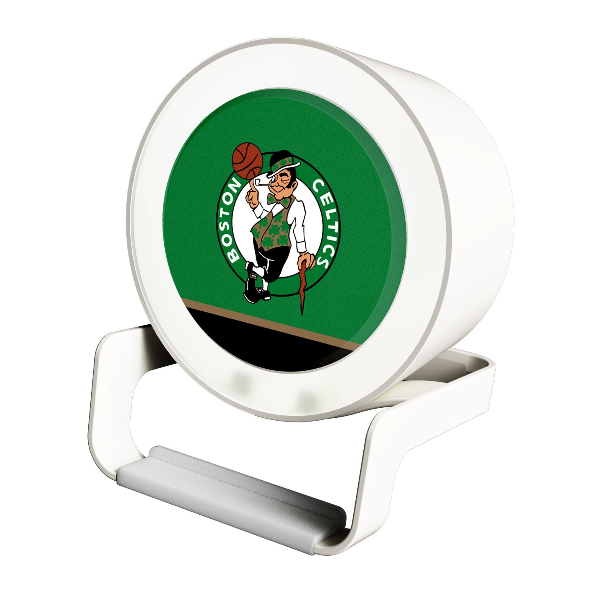Boston Celtics LED Night Light with Wireless Charger & Bluetooth Speaker - Perfect for Bedroom, Office, and Celtics Fan Gifts