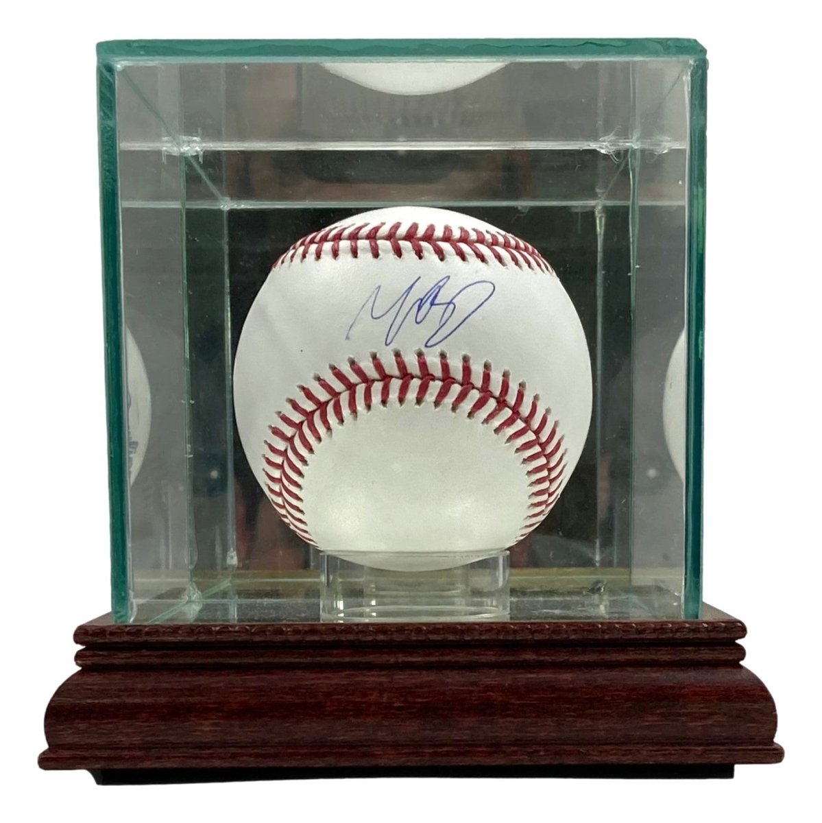 Authentic Mookie Betts Dodgers Signed Rawlings Official MLB Baseball with JSA COA & Glass Display Case - Perfect for Collectors, Fans, and Sports Memorabilia Displays