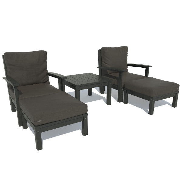Luxury Deep Seating Chaise Lounge Set with Side Table - Outdoor Patio Furniture for Poolside, Garden & Backyard Relaxation