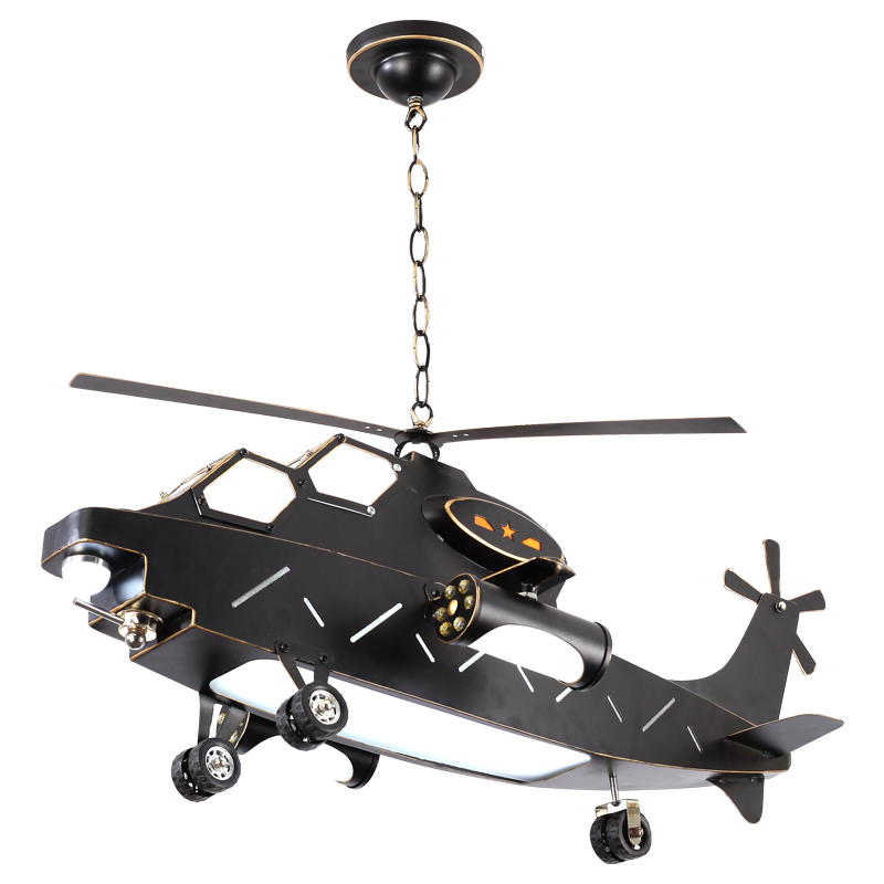 Unique Aircraft Design Plane Helicopter Pendant Light - Modern Ceiling Lighting for Living Room, Bedroom & Kitchen Decor