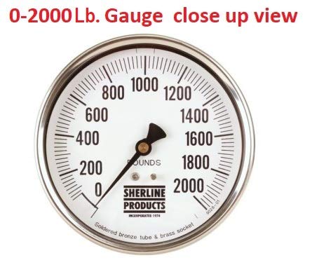 Heavy Duty Suspended Hydraulic Scale 0-2000 Lbs Capacity - Perfect for Industrial Weighing, Livestock, Construction & Warehouse Use