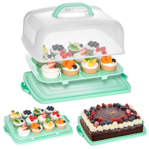 Cake Carrier-Green