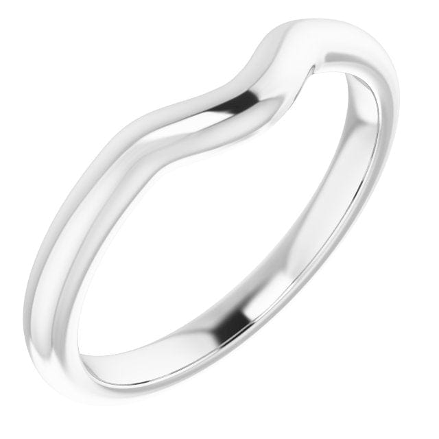 14K White Gold Wedding Band for 5.8mm Round Engagement Ring - Perfect for Bridal Sets, Anniversary Gifts & Everyday Wear