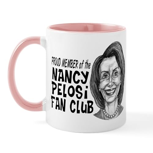 White/Pink Inside - Nancy Pelosi Fan Club Mug
