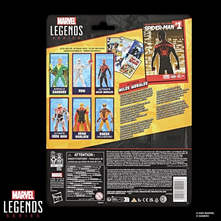 Miles Morales Ultimate Spider-Man #1 Marvel Legends 6-Inch Action Figure - Collectible Superhero Toy for Display & Play - Perfect for Marvel Fans & Collectors