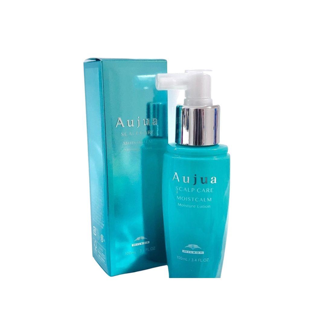 Aujua Moist Calm Moisture Hair Lotion for Dry & Itchy Scalp - 100ml Hydrating Scalp Treatment for Dandruff Relief & Hair Care - Perfect for Daily Use at Home or Salon