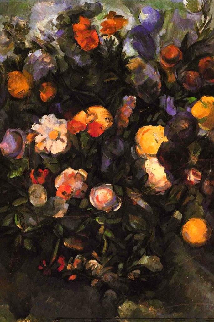 Paul Cezanne Impressionist Art Prints - Cezanne Flowers Nature Landscape Painting Wall Decor (16x24) | French Artist Poster for Living Room, Bedroom & Office | Romantic Garden Flower Wall Art
