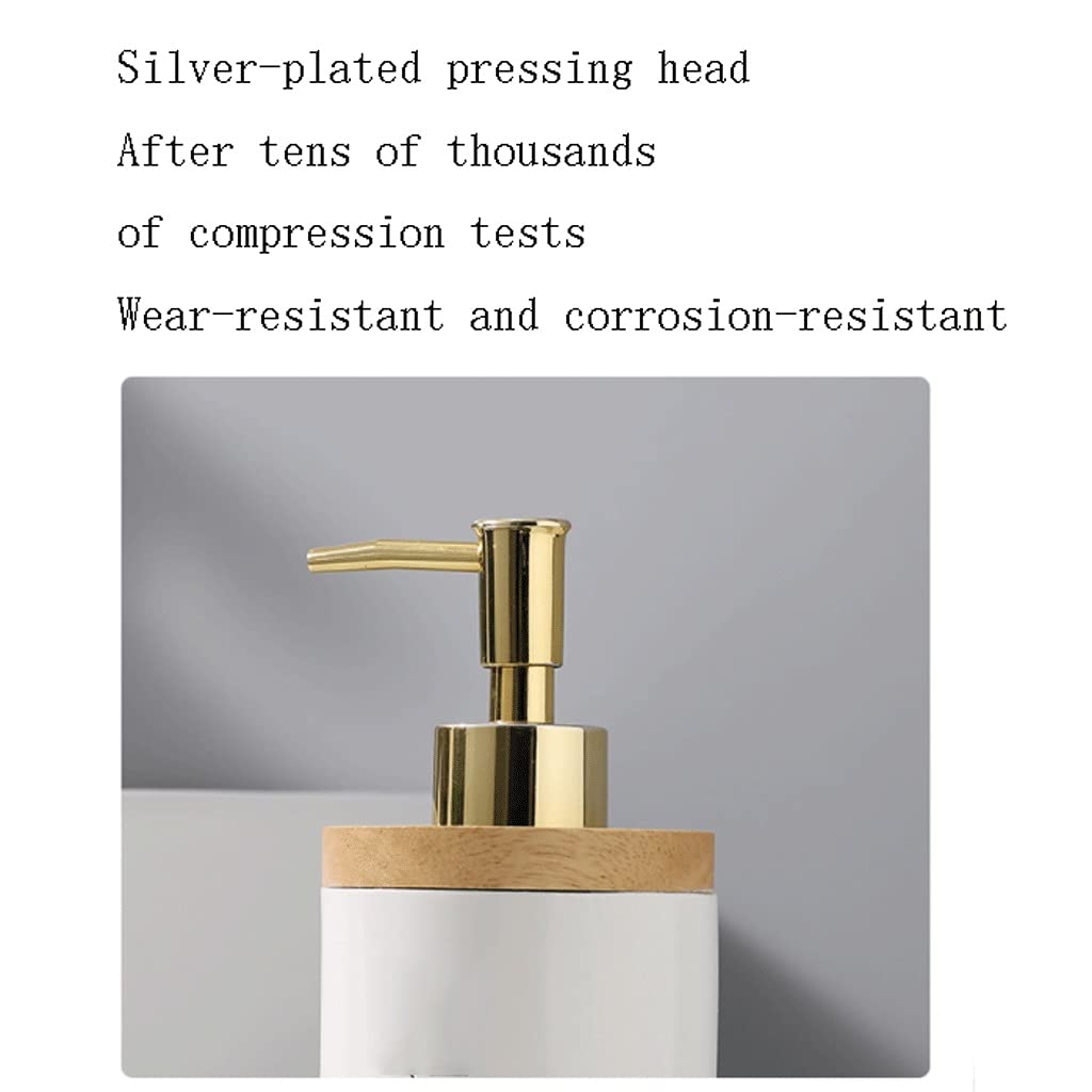 White Refillable 13.5oz/400ml Soap Dispenser Pump Bottle - Dish & Hand Soap Dispenser for Kitchen, Bathroom & Bedroom | Durable & Leak-Proof Design for Daily Home & Office Use