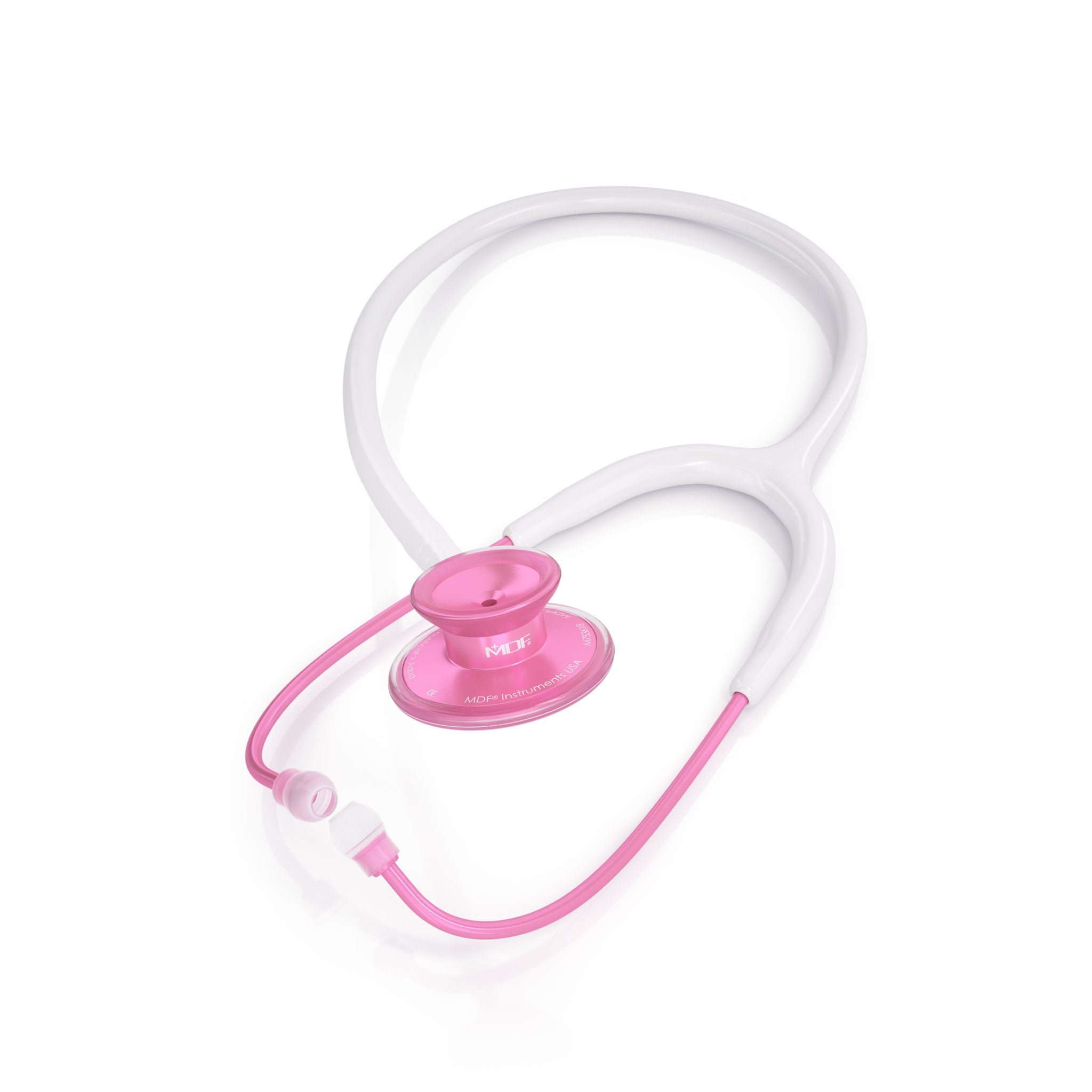 Acoustica® Pink and White Stethoscope - Professional Medical Stethoscope for Nurses, Doctors & Students - Ideal for Clinical Use, Hospital Rounds & Medical Training