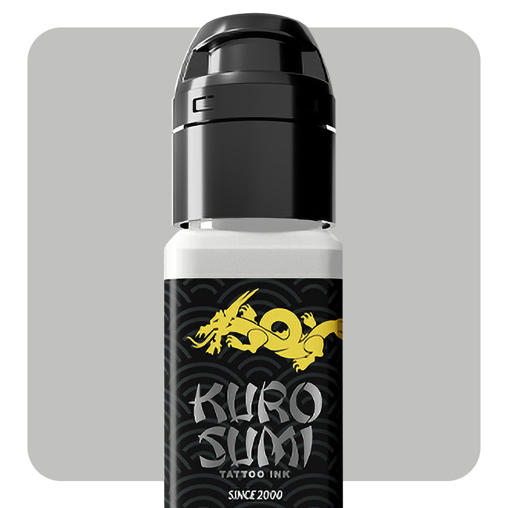 Kuro Sumi Marble White Tattoo Ink - Professional Japanese Style Tattoo Supplies for Artists - Perfect for Sleeves, Traditional & Blackwork Tattoos