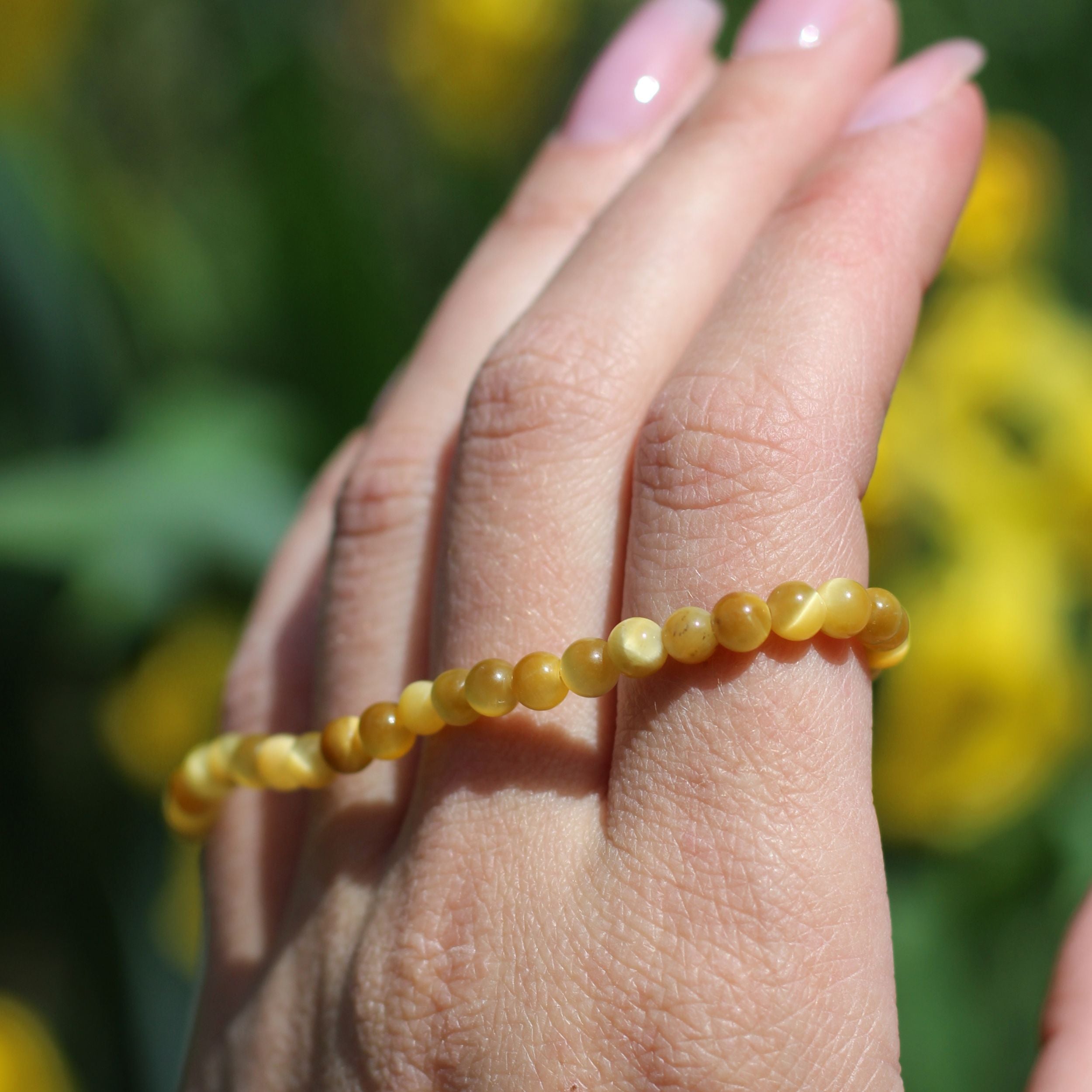 Golden Tiger Eye Bracelet for Women - Mini Adjustable Healing Stone Beaded Bracelet for Protection & Good Luck | Perfect for Meditation, Yoga & Spiritual Gifts