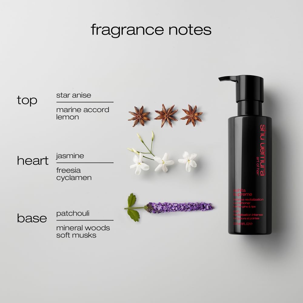 Shu Uemura Ashita Supreme Strengthening Shampoo & Conditioner Set for Damaged Hair - Repair Breakage, Boost Shine & Gently Cleanse | Best for Color-Treated, Chemically Processed & Dry Hair | Salon-Quality Hair Care at Home