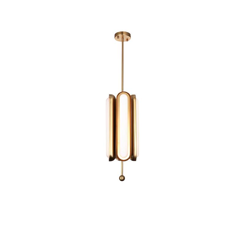 Elegant Crystal Capsule Chandelier - Modern Ceiling Light Fixture for Dining Room, Bedroom & Living Room Decor