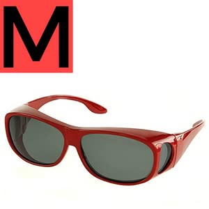 Medium Red Frame With Smoke Lens
